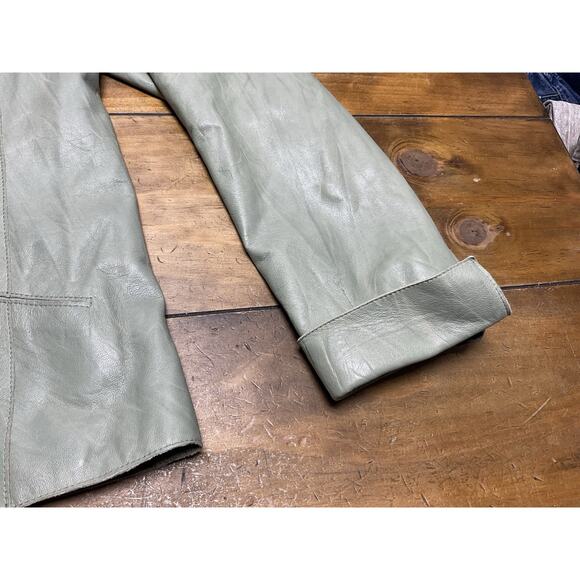 PIEROTUCCI Women’s Green leather Jacket Made In Italy - Picture 8 of 16